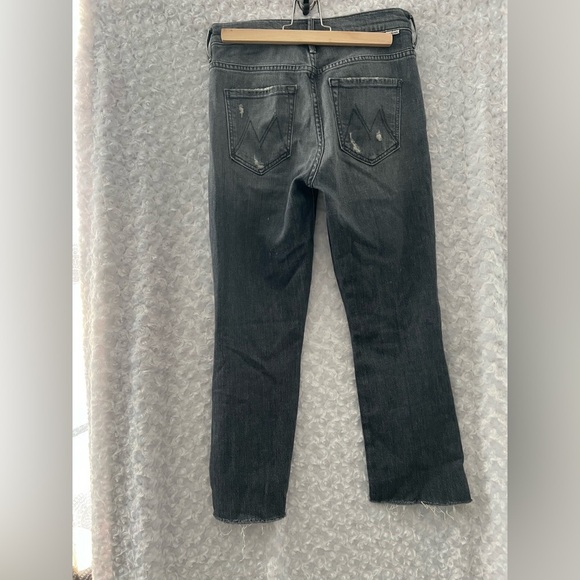 MOTHER The Insider Crop Step Fray Jeans Size 27 - Picture 2 of 6